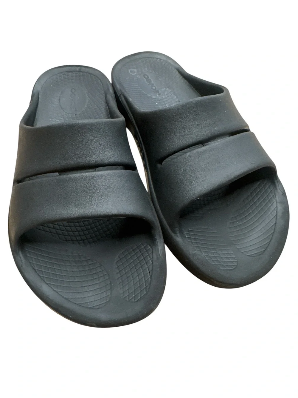 OOFOS OOahh Recovery Slides Black M9 W 11
